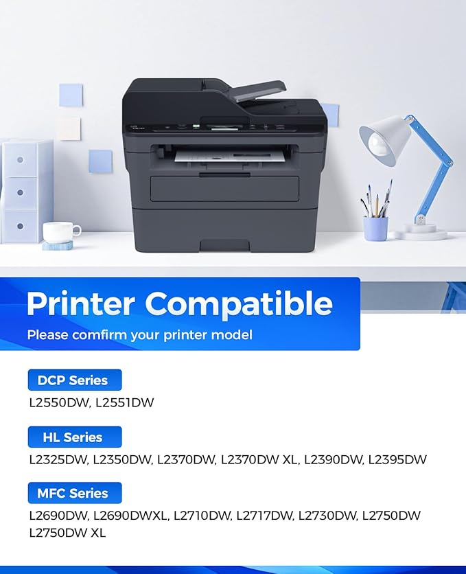 TN760 Black Toner Cartridge 2-Pack Compatible Replacement - Image 2