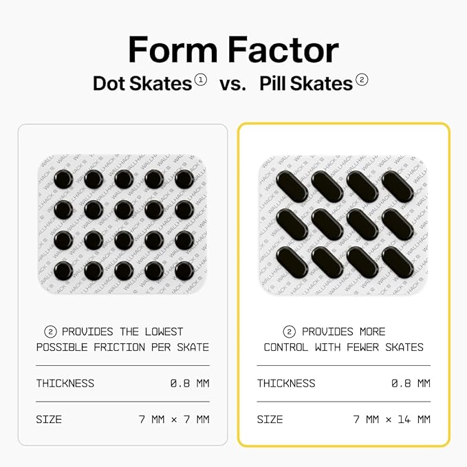 Wallhack PTFE Pill Mouse Skates | Premium Universal Skates - Image 5