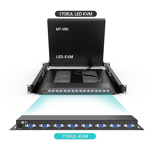 MT-VIKI 8 Port KVM Switch VGA +8 KVM Cables, Daisy Chain Component - Image 6
