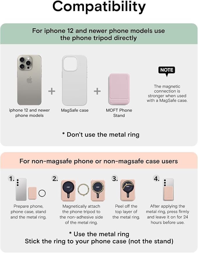 MOFT Phone Tripod Wallet for iPhone, Mulit-Angles, Lightweight & Portable Phone - Image 9