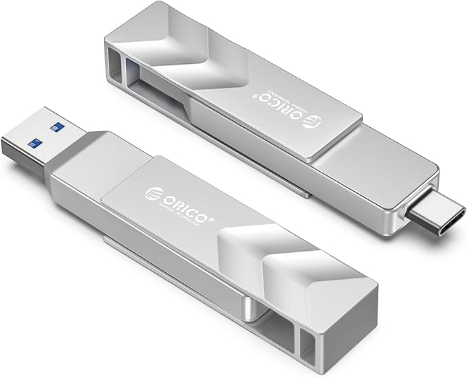 ORICO 2TB Portable Solid State Drive, 1050MB/s Dual-Port Rotating Metal by PioneerDataSolutionPowerYourFuture