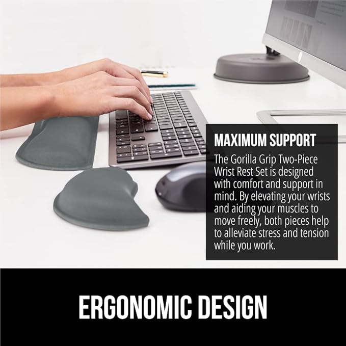 GORILLA GRIP Silky Gel Memory Foam Wrist Rest - Image 4