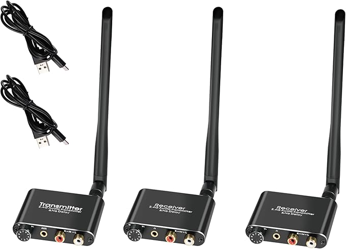 eppfun 50m/2.4G Wireless Audio Transmitter Receiver by eppfun