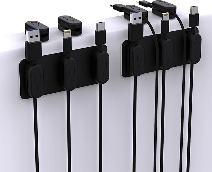Magnetic Cable Clips – Chargeworx Cord Organizer by Chargeworx