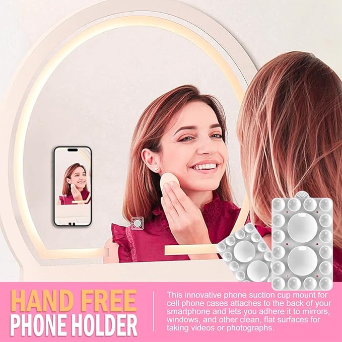 ZYCCER Double Sided Silicone Suction Phone Holder Mount, Compatible - Image 8