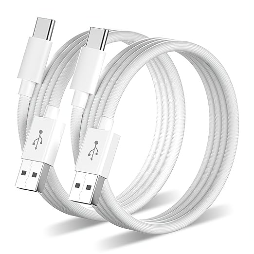 Woven USB-C Cable for Apple iPhone 16 Charger MFi Certified Extra Long USB A to by SOMZU