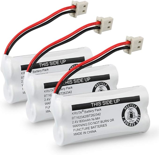 Kruta BT162342 BT262342 2.4v 800mah Cordless Phone Batteries Compatible by Kruta