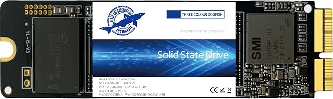 Dogfish SSD Pro da 2 TB per MacBook Upgrade NVMe PCIe Gen3x4 M.2, Unit?interna by THREE+COLOUR+DOGFISH