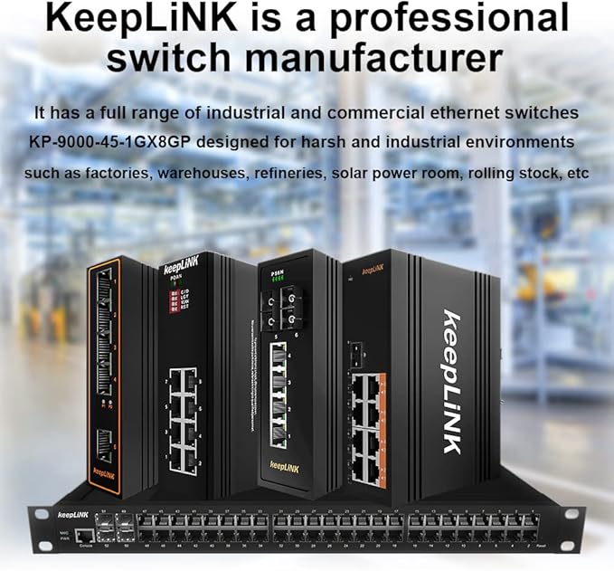 8 Port Industrial PoE Switch Unmanaged, Gigabit PoE Switch - Image 7
