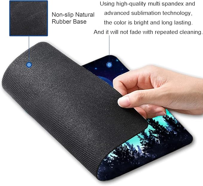 Hokafenle Mouse Pad, Square Personalized Computer Mouse Pads - Image 2