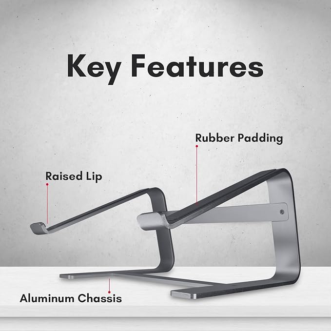 Macally Aluminum Laptop Stand for Desk - Image 6