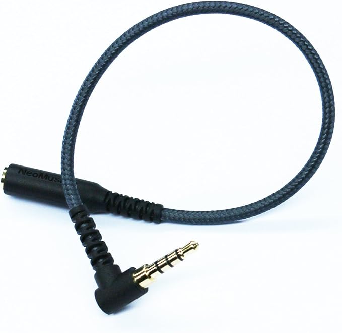 100cm Right Angle 4 Pole 3.5mm 1/8 inch Male to 4 Pole 3.5mm 1/8 inch Female - Image 3