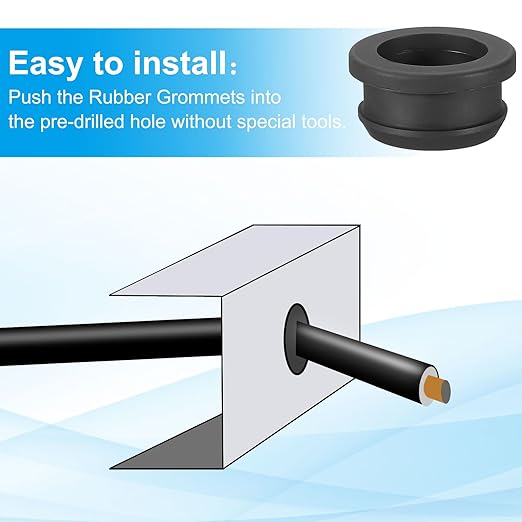 PATIKIL 24mm / 15/16 Inch Drill Hole, 3/4 Inch ID Rubber Grommets - Image 4