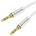 SYNCWIRE 3.5mm Aux Cable Nylon Braided Auxiliary Audio Cable Male to Male by SYNCWIRE