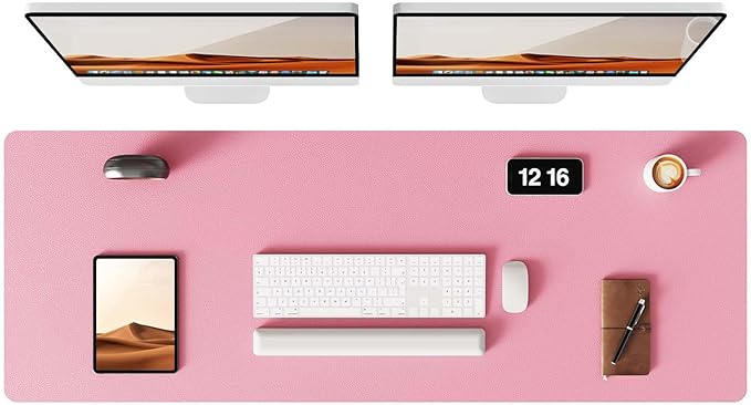 YSAGi Leather Desk Pad Protector, Office Desk Mat, Large Mouse Pad, Non-Slip PU by YSAGi