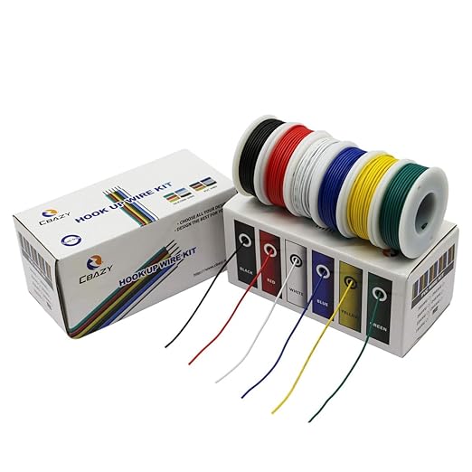 Stranded Wire Kit 22 Gauge 6 Colors 26.2feet Each Electrical Wire 22AWG PVC Wire - Image 2