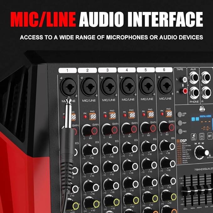 TF600 6-Channel Professional Mixer - Image 6