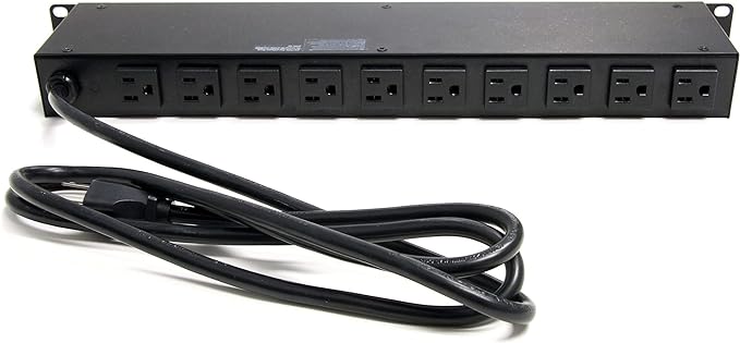 StarTech.com 16 Outlet Horizontal 1U Rack Mount PDU Power Strip - Image 3