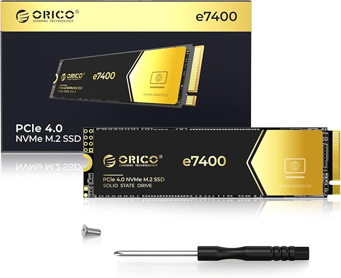 ORICO 2TB NVMe SSD PCIe 4.0- Up to 7400MB/s, M.2 SSD 2280 PCIe 4.0X4 Internal - Image 2