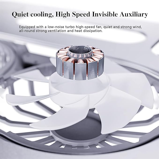 Adjustable Laptop Stand with Cooling Fan, Aluminium Alloy Multi-Angle Computer - Image 7