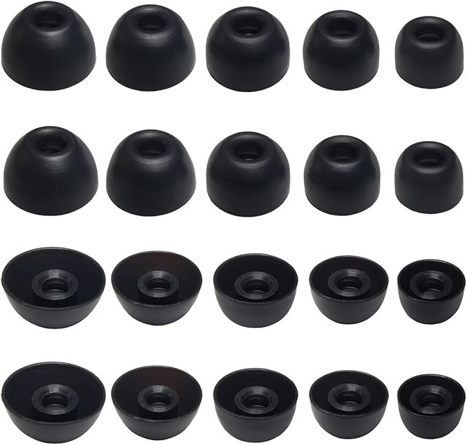 Silicone Earbuds Tips for Powerbeats Pro2 Replacement Ear Tips 10 Pairs by EarbudsTipsAccessories
