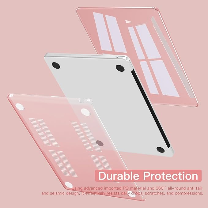 CISSOOK Compatible with MacBook Air 13.6 inch Case Pink 2022 2023 2024 2025 - Image 4