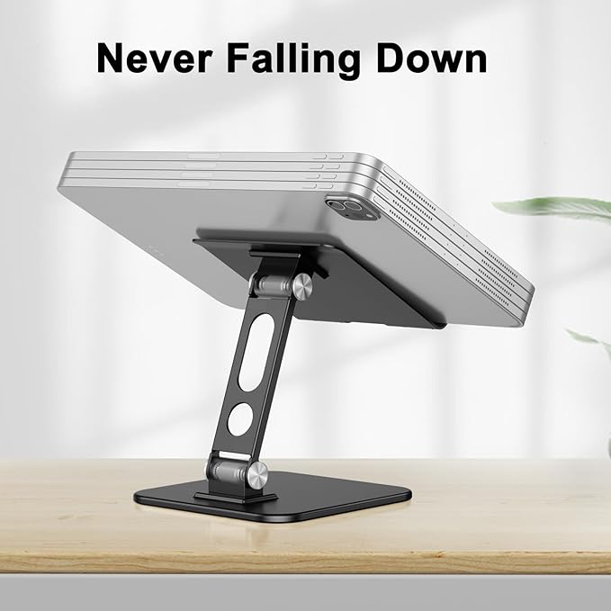 OMOTON Upgraded Adjustable Tablet Stand Holder, Heavy Duty Foldable Portable - Image 2