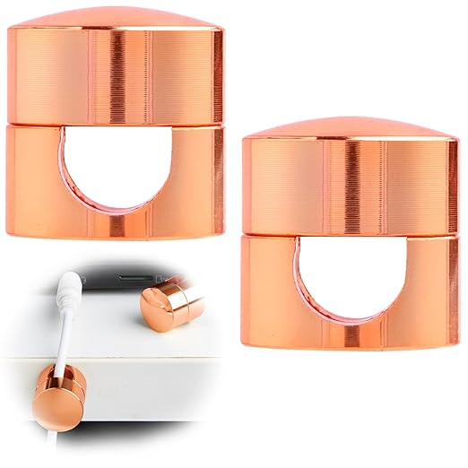 2 Sets Charger Holders for Cords, Rose Gold Color Adjustable Cable Anchor by Unknown