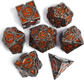 RULE DICE DND Metal Dice Set, Dungeons and Dragons D&D Dice Set, 7 die Metal by RULEDICE