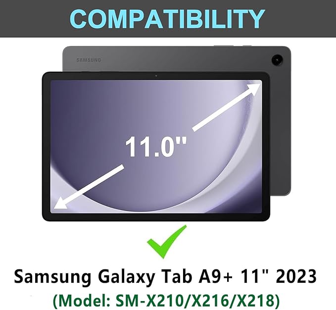 Keyboard Case for Samsung Galaxy Tab A9 Plus 5G 11 inch 2023, Magnetic - Image 7
