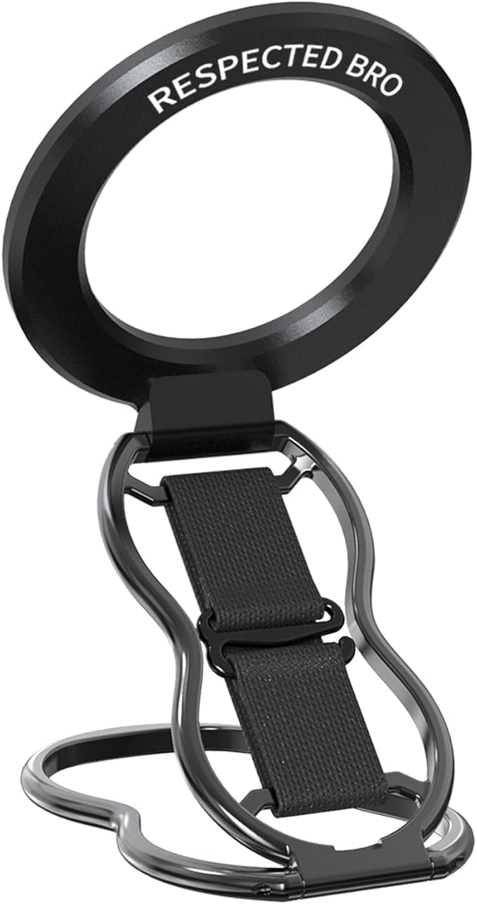 RESPECTED-BRO-Magnetic-Phone-Grip-Stand-with-Finger-Strap, 4-in-1 Magnetic Ring - Image 9
