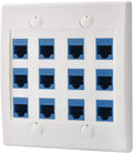 Cat6 Keystone Ethernet Wall Plate Female to Female by POKIVIR
