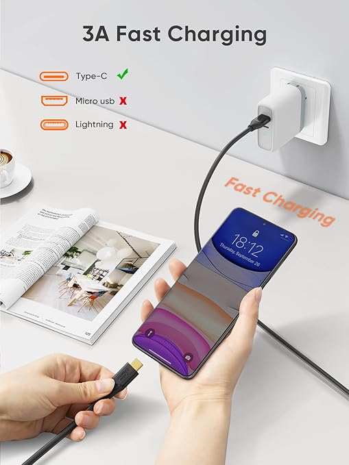 CableCreation USB C to USB A Cable 1FT, USB 3.1 USB 3.2 Gen2 10Gbps USB A to C - Image 4