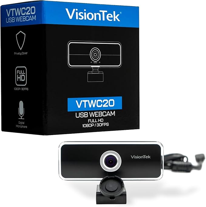 VisionTek VTWC20 Full HD Webcam, by VisionTek