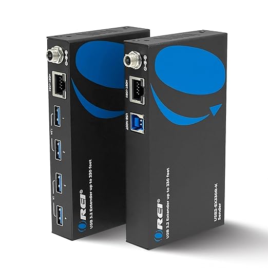 OREI USB 3.2 Over Ethernet HDbaseT Cat6 Extender LAN Upto 330 Feet by OREI