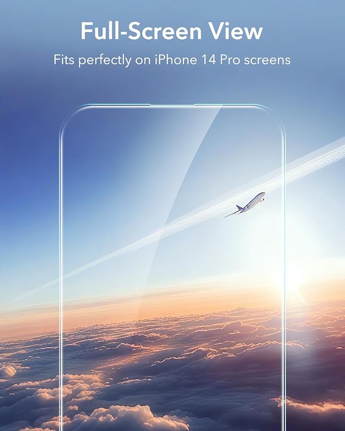 ESR 3 Pack for iPhone 14 Pro Screen Protector, Tempered Glass Film - Image 5