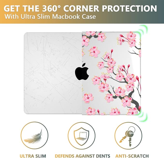 CISSOOK Cherry Blossoms Hard Shell Case - Image 6