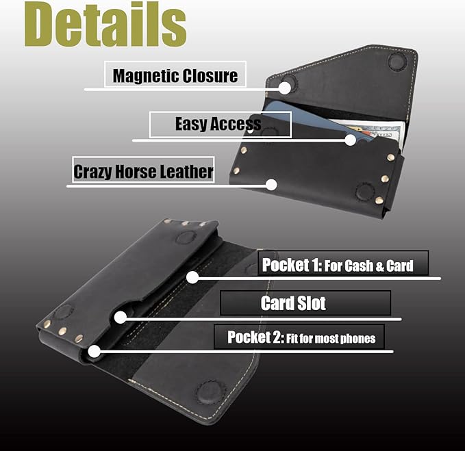 topstache Leather Phone Holster - Image 4