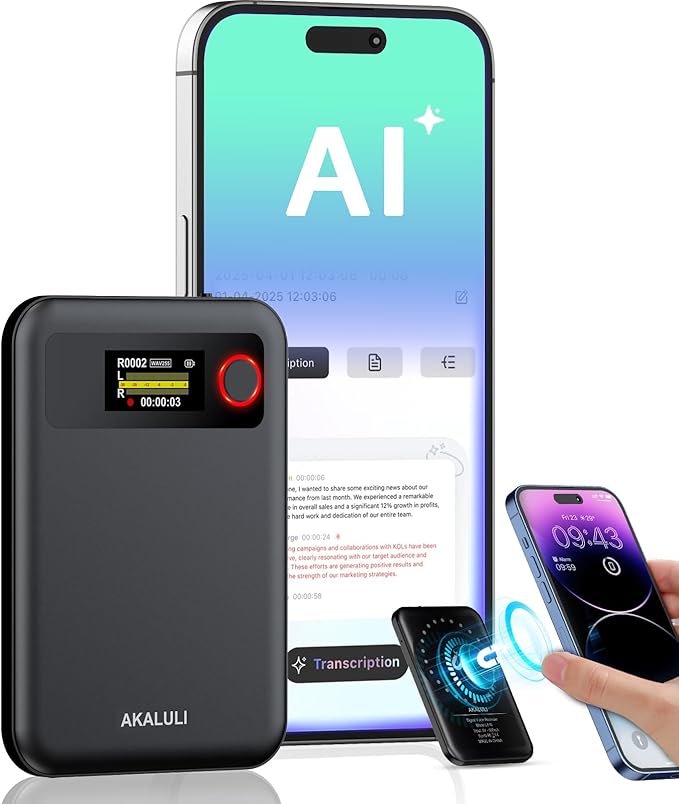 AI Voice Recorder with Transcribe Summarize: Note Voice Recorder with APP by Akaluli