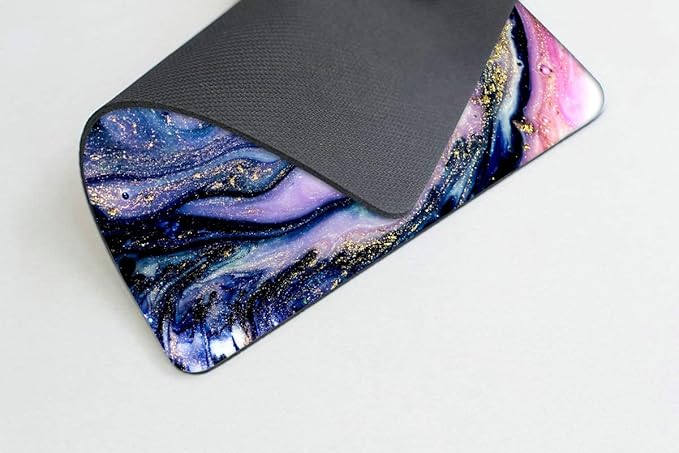 Very Beautiful Purple Marble Mouse pad Customized Mousepad Non-Slip Rubber Base - Image 3