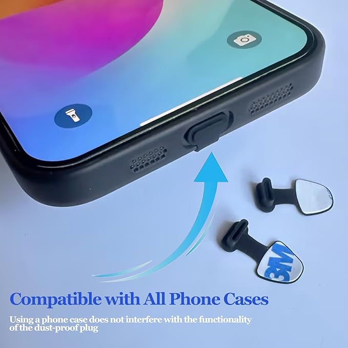 10 PCS USB Type C Anti Dust Plugs Cover, C-Type Port Dust Plug, Anti-Lost USB C - Image 3