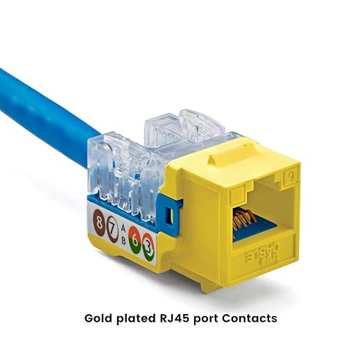 trueCABLE Cat6 Keystone Jack, Unshielded, 90 Degree Punch-Down, PoE++ 100W - Image 6