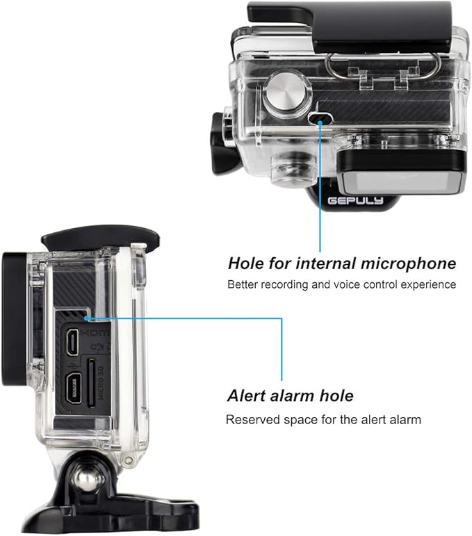 Skeleton Housing Case for GoPro Hero 4, Hero 3+, Hero 3 Action Camera Side Open - Image 3