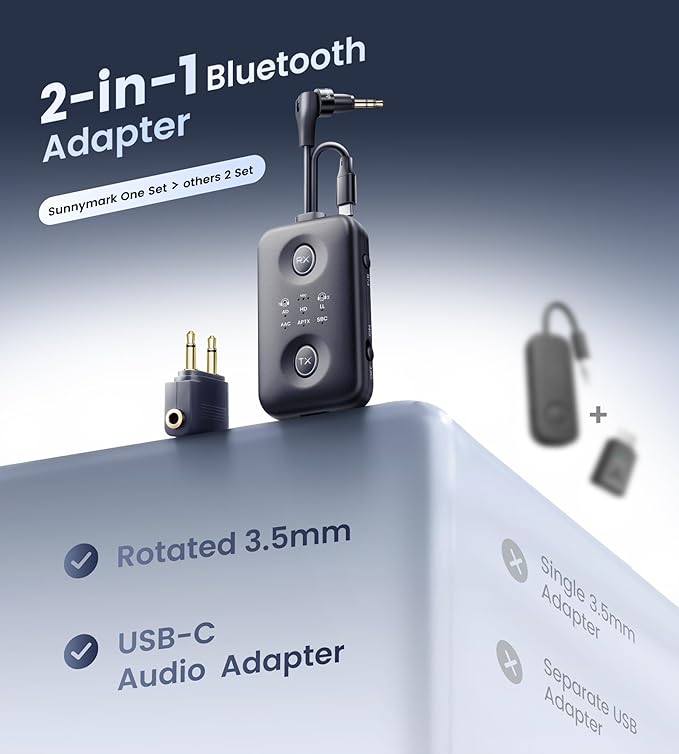 Unique Design Bluetooth 5.4 Transmitter Receiver - Image 6