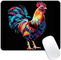 Square Mouse Pad Colorful Rooster-1, Gaming Mouse Pads by Goodsprout