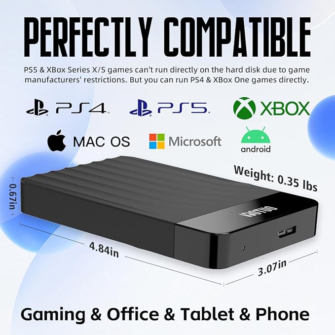 Portable External Hard Drive Storage Expansion Mobile HDD USB 3.0 - Image 2