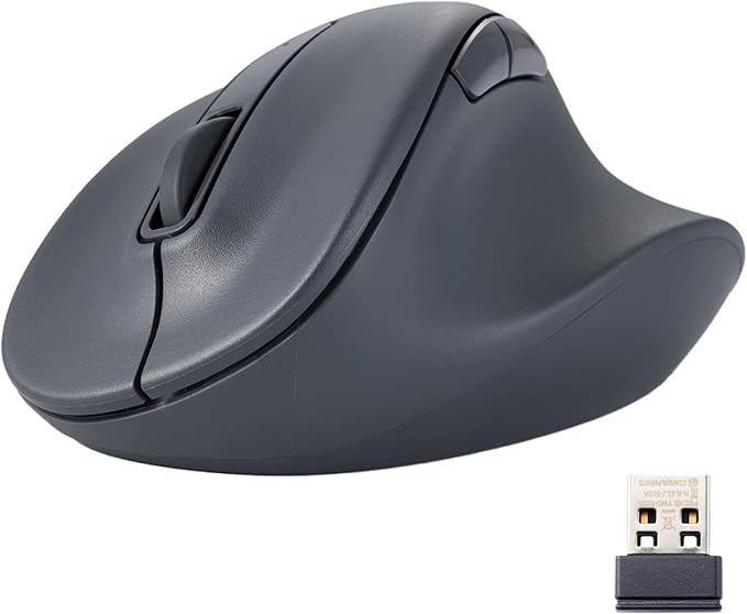 ELECOM Wireless Ergonomic Shape Mouse, 2.4GHz by ELECOM