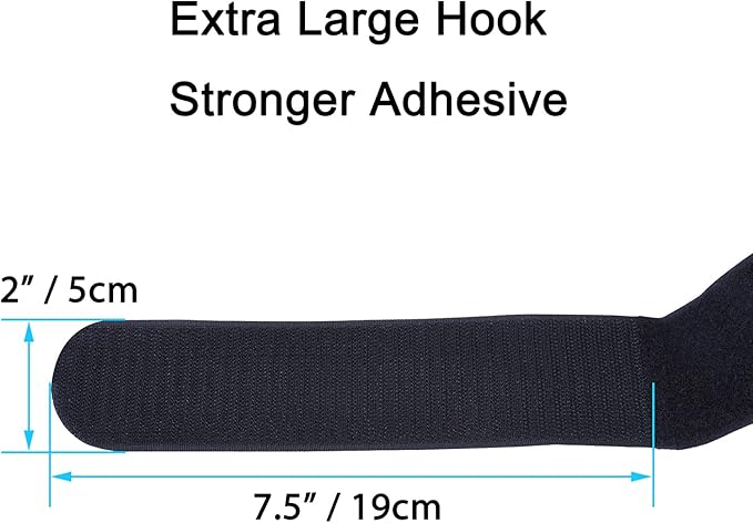 Extra Large 4 Pack 2 x 60 Inches Hook and Loop Strap, Reusable Fastening Cable - Image 7