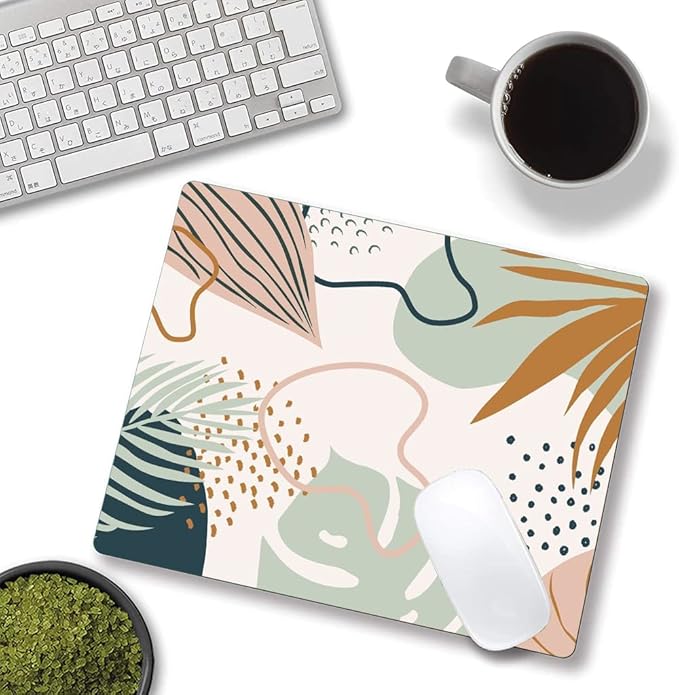 Mouse Pad, Square Mouse Pad, Cute Mouse Mat Waterproof Non-Slip Rubber Base - Image 2