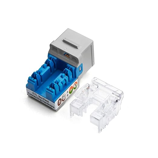 trueCABLE Cat6A Keystone Jack, Unshielded, 90 Degree Punch-Down, UL Listed - Image 2